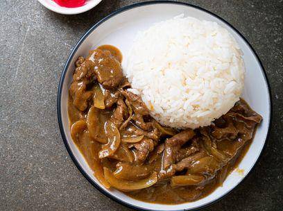 Ilustrasi hayashi rice (vecteezy.com/Natthapon Ngamnithiporn)