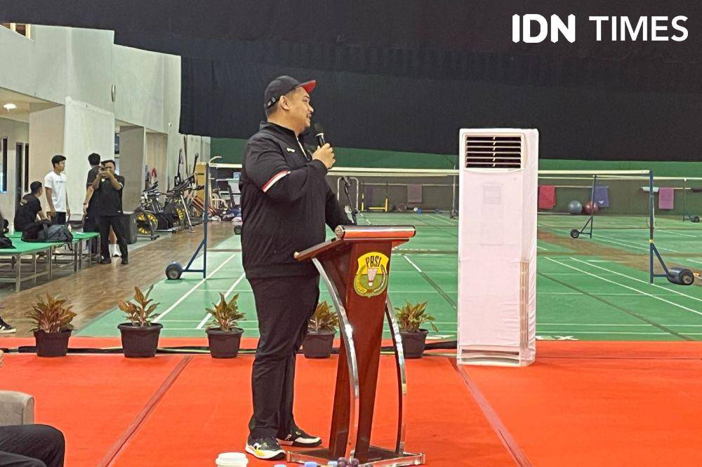 Menpora Dito Ariotedjo menghadiri sesi simulasi Piala Sudirman 2025 (IDN Times/Margith Damanik)