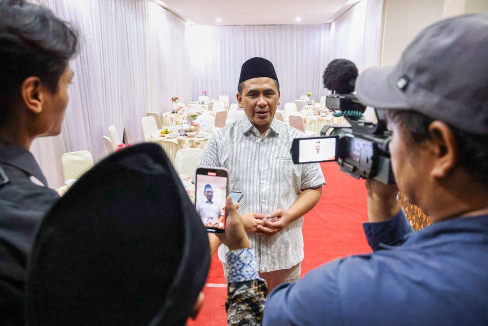 Wagub Jateng Taj Yasin Maimoen usai menyambut kedatangan peserta P4N Lemhannas. (IDN Times/Fariz Fardianto)