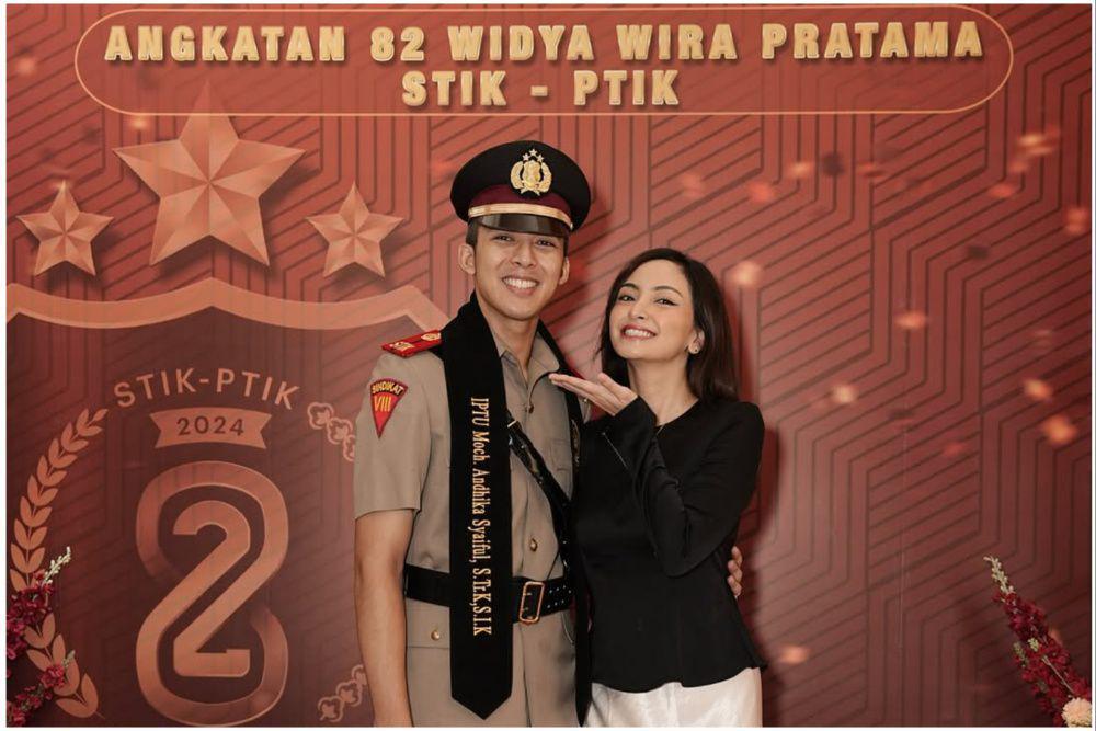 8 Potret Valerie Tifanka Temani Kekasih yang Lulus Sekolah Kepolisian