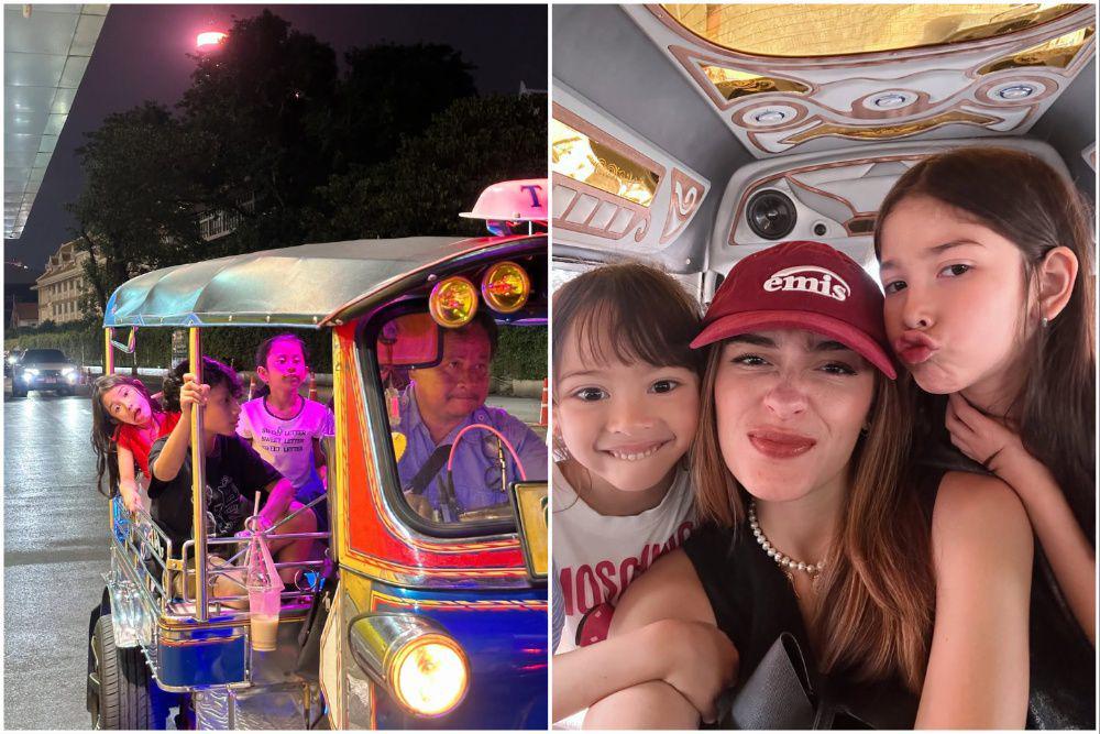10 Potret Yasmine Wildblood ke Thailand, Buah Hati Suka Naik Tuk-tuk!