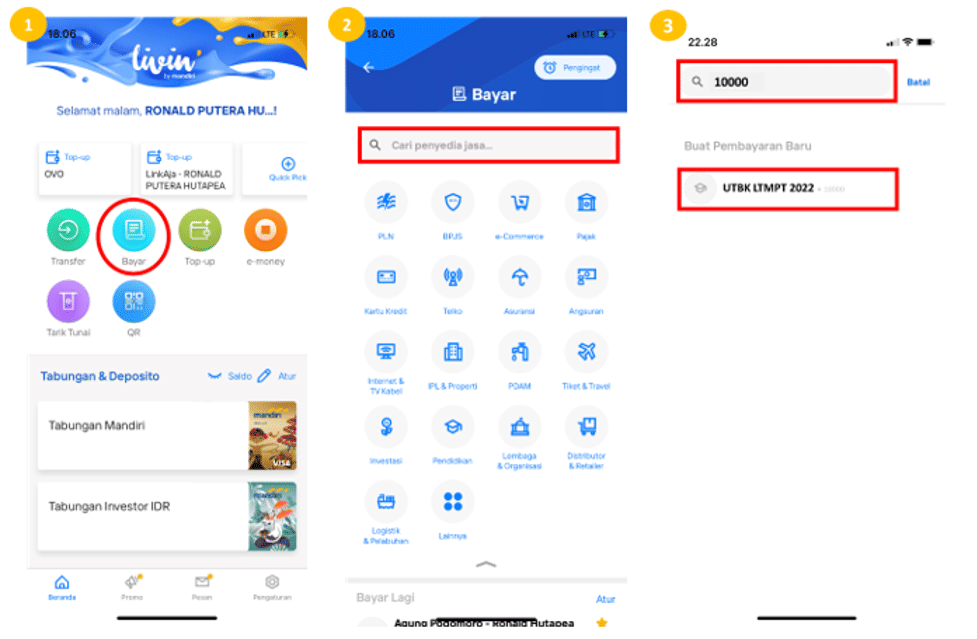 Cara Bayar UKT lewat Livin' Mandiri, Praktis!