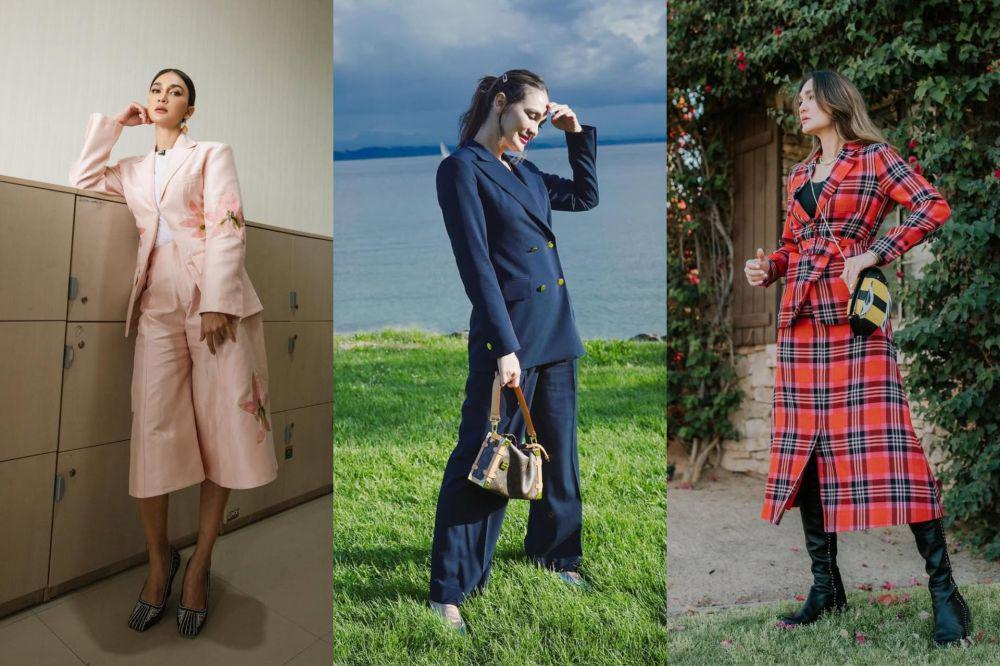 9 Referensi Outfit Pakai One Set ala Luna Maya, Anti Ribet!