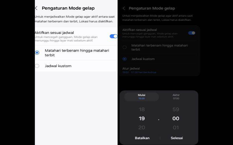 cara aktifkan dark mode di Android (dok. pribadi/Jubaedah Haryani)