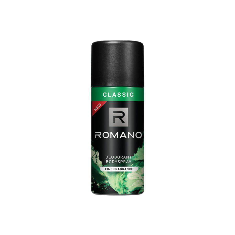 Romano Deodorant Body Spray Fine Fragrance Classic (tokopedia.com/Wipro Unza Official)