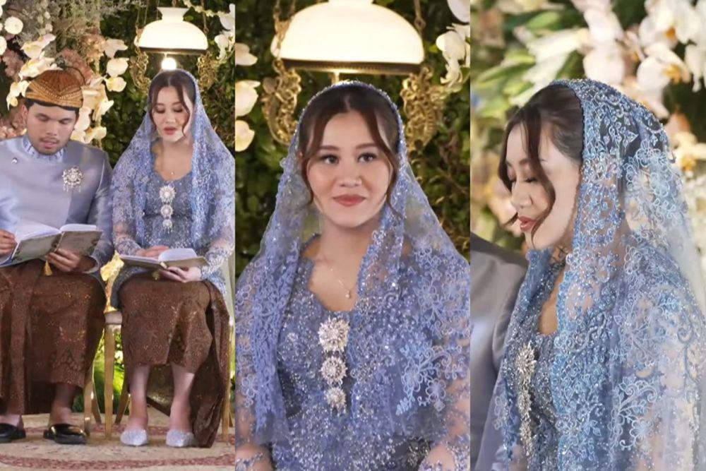 9 Gaya Kebaya dan Makeup Aaliyah Massaid saat Tasyakuran Kehamilan