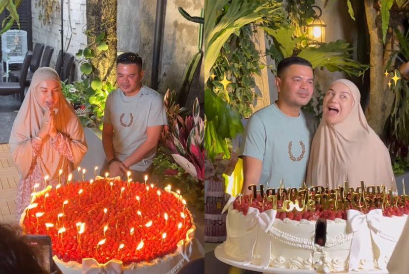 7 Potret Ultah ke-28 Irish Bella, Ukuran Kue Ultah Bikin Salfok