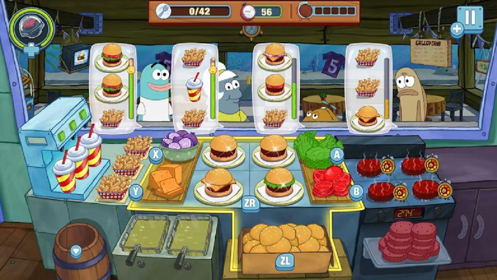 cuplikan gameplay SpongeBob: Krusty Cook-Off (dok. Tilting Point/SpongeBob: Krusty Cook-Off)