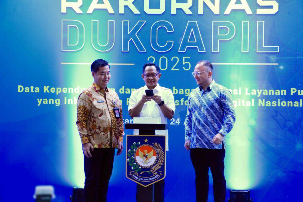 Rakornas Dukcapil 2025, pada Rabu (23/4/2025) (Puspen Kemendagri)