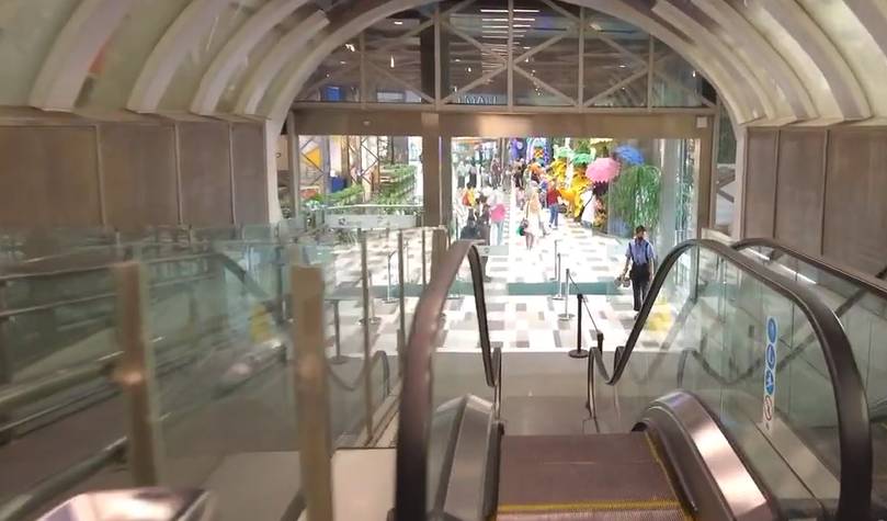 ilustrasi skybridge dari stasiun Bekasi Barat ke Revo Mall (YouTube.com/Jayawirya Channel)