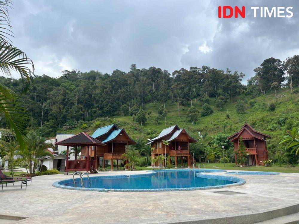Homestay dengan latar kebun durian di Kedah, Malaysia (IDN Times/Sunariyah)