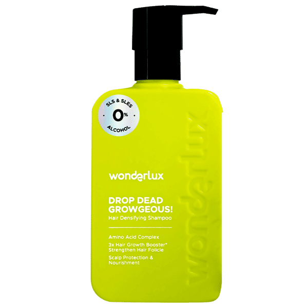 Wonderlux Drop Dead Growgeous! Densifying Hair Growth Shampoo (nihonmart.id)
