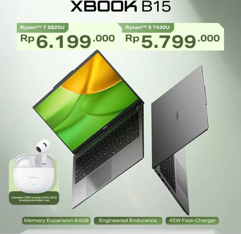 Infinix XBook B15 (instagram.com/infinixid dan agres.id)