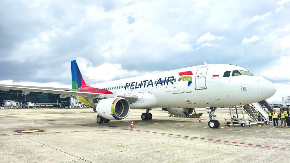 Armada terbaru Pelita Air, Airbus A320 dengan registrasi PK-PWN. (dok. Pertamina)