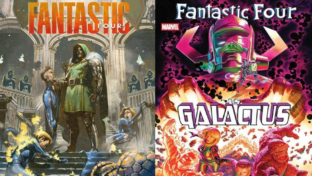 Cover komik Fantastic Four yang menampilkan Doctor Doom dan Galactus. (dok. Marvel Comics/Fantastic Four)