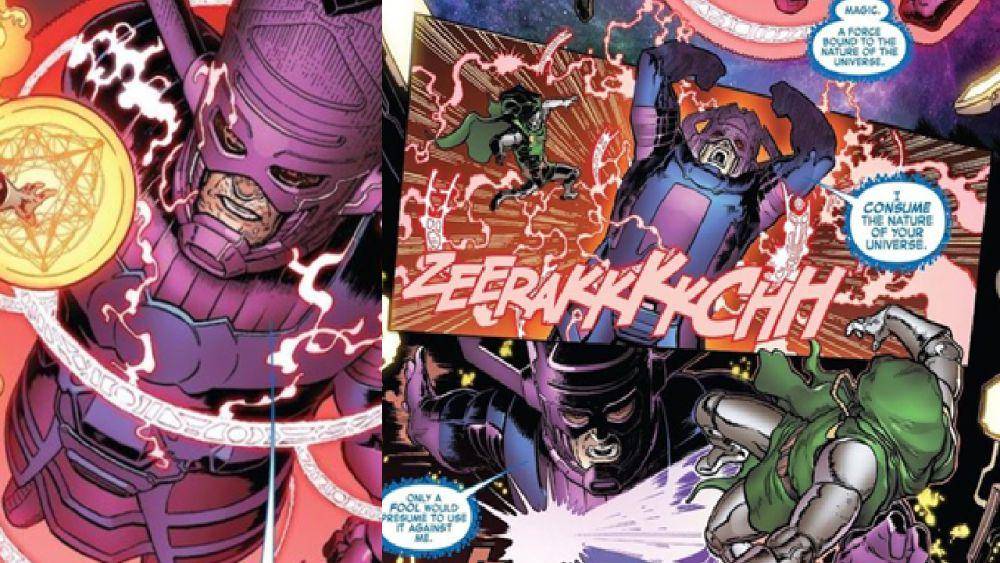 Sihir kuno Doctor Doom tidak mempan terhadap Galactus. (dok. Marvel Comics/Fantastic Four Vol. 6)