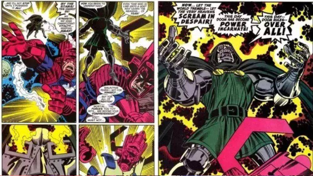 Doctor Doom mencuri kekuatan Galactus (dok. Marvel Comics/Fantastic Four: World's Greatest Comics Magazine Vol 1)