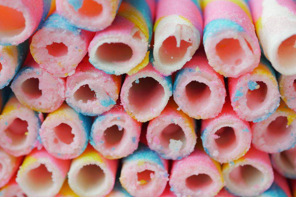 ilustrasi wafer strawberry