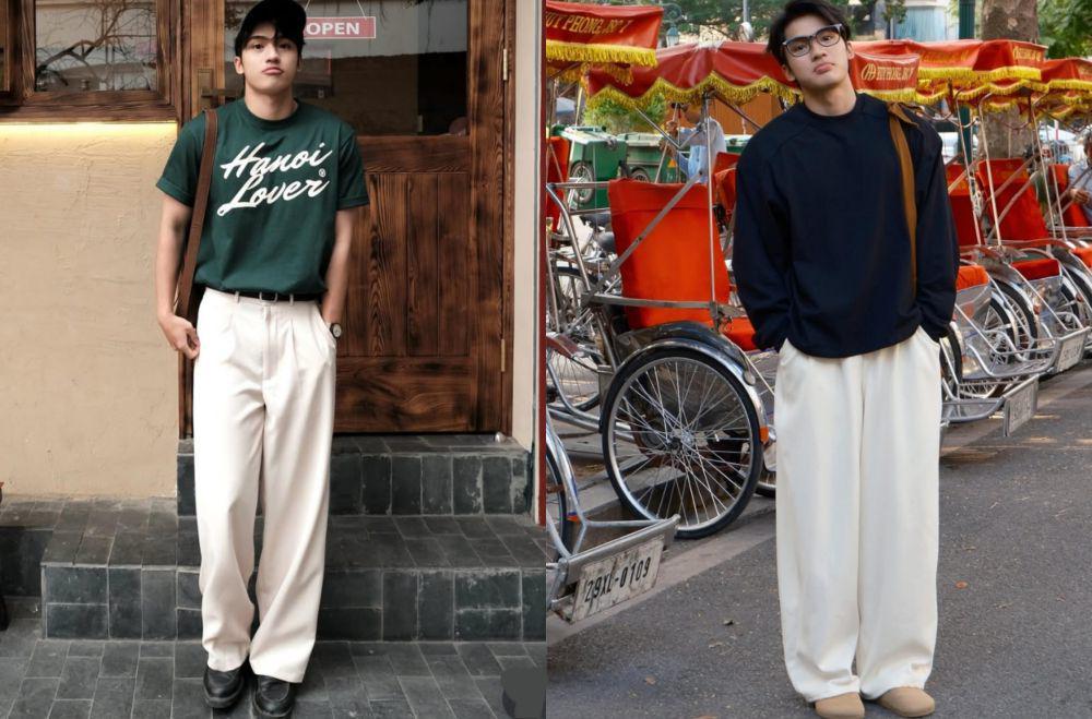 9 Ide Padu Padan Celana Putih ala Viet Khanh, Looks Timeless!