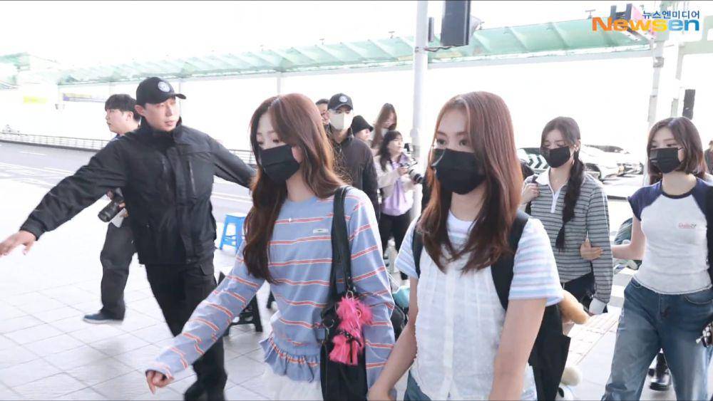 potret Hearts2Hearts berangkat ke Jakarta (dok. Newsen)