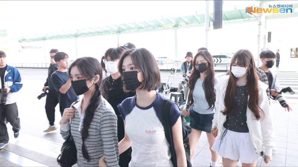 potret Hearts2Hearts berangkat ke Jakarta (dok. Newsen)