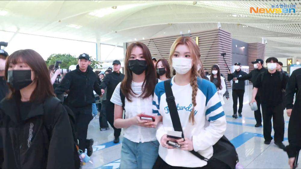 potret Hearts2Hearts berangkat ke Jakarta (dok. Newsen)