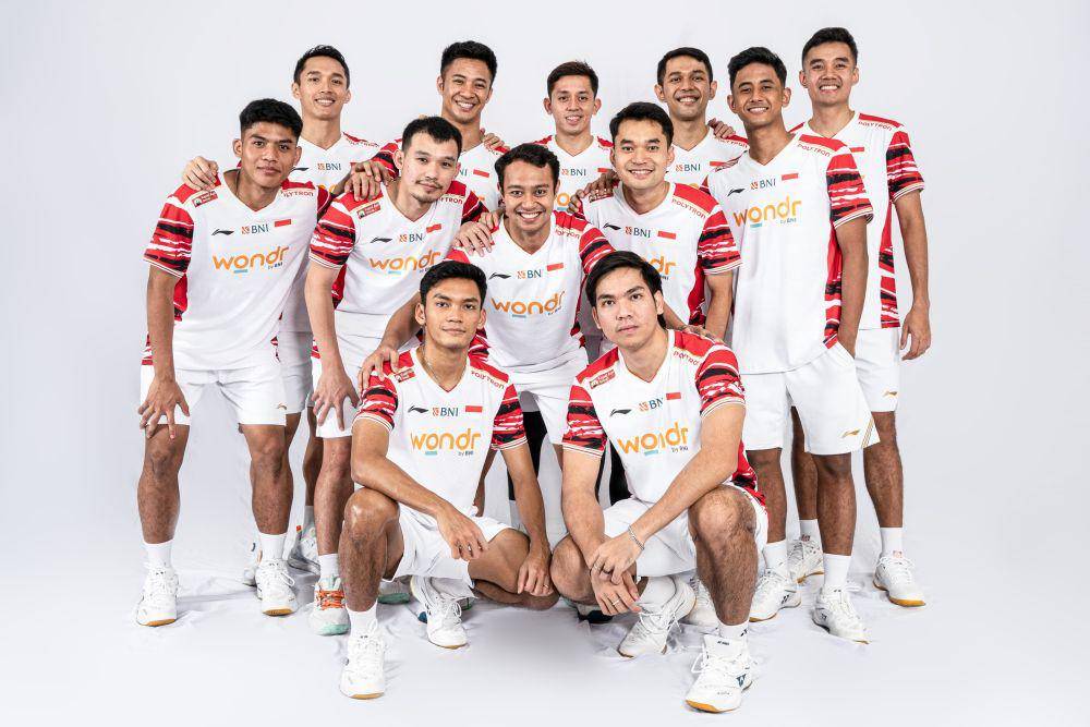 Atlet putra dalam skuad Indonesia untuk Piala Sudirman 2025 (dok.PP PBSI)