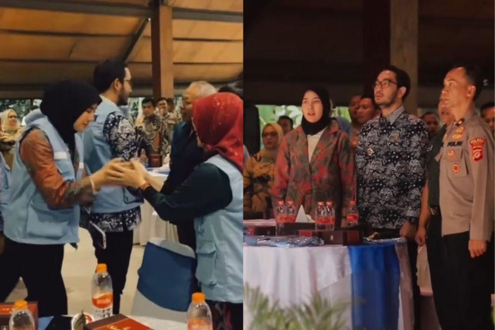 Temani Suami, 7 Potret Syahnaz Sadiqah Ikut Rapat Tahunan KPSBU Ke-53