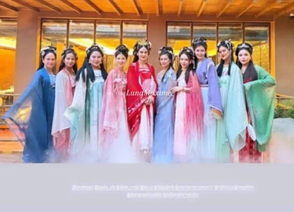 Luna Maya pakai baju tradisional China (instagram.com/lunamaxime_)