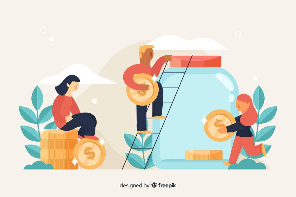 ilustrasi menabung (freepik/pikisuperstar)