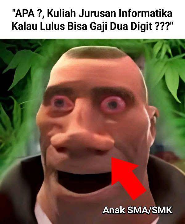 meme gaji 2 digit (facebook.com/Bang Ajur)