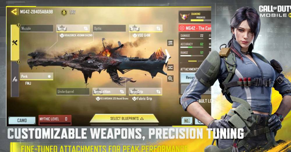 Fitur kustomisasi senjata di game Call of Duty: Mobile (2019) (dok. Garena Mobile Private)