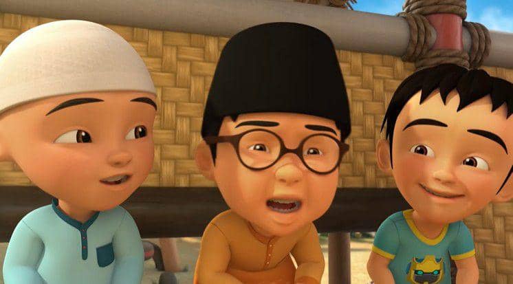 Ipin, Ehsan, dan Fizi sedang mengobrol. (youtube.com/@lescopaque)