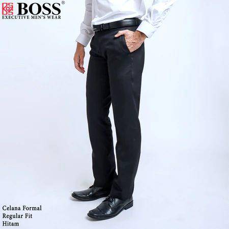BOSS - Celana Panjang Formal Regular Fit (shopee.co.id/Kemeja BOSS Official Shop)