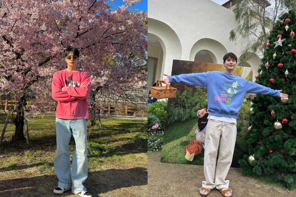 7 Inspirasi OOTD Pakai Crewneck ala Aktor Inn Sarin, Laidback Charm!