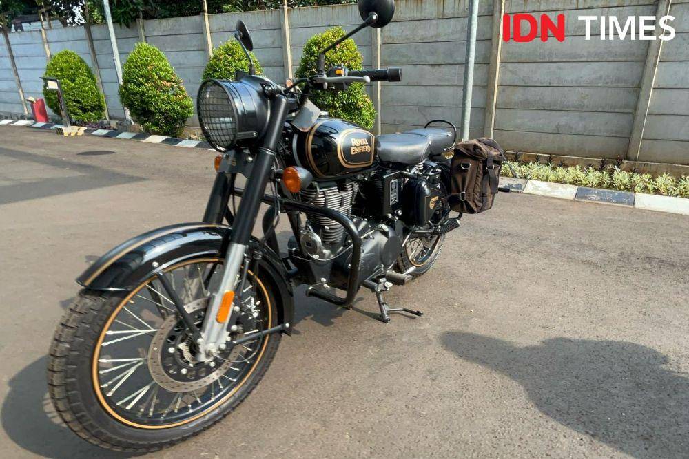 Motor Royal Enfield mantan Gubernur Jawa Barat Ridwan Kamil (IDN Times/Aryodamar)