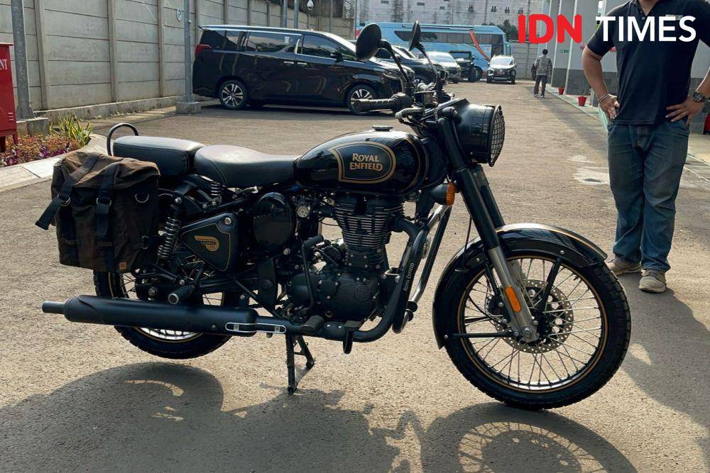 Motor Royal Enfield mantan Gubernur Jawa Barat Ridwan Kamil (IDN Times/Aryodamar)