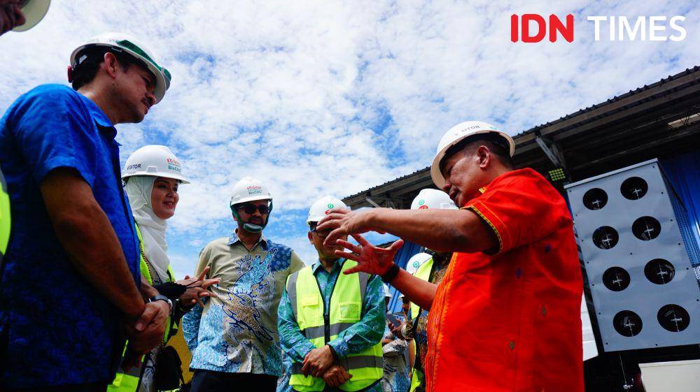 Pabrik BioCNG beroperasi di Labusel yang diklaim terbesar di Asia Tenggara (IDN Times/Doni Hermawan)
