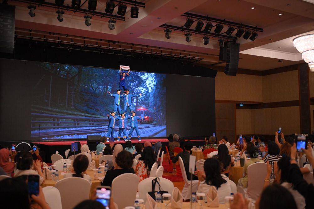 Atraksi sirkusi dari Taiwan pada workshop yang digelar Taiwan Tourism Administration di JW Marriott Medan, Jumat (25/4/2025) (dok.Taiwan Tourism Administration)