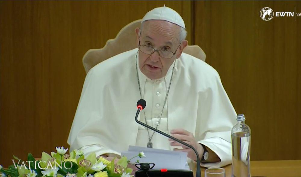 tangkapan layar Paus Fransiskus (youtube.com/EWTN)