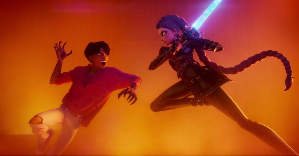 cuplikan film KPop Demon Hunters (dok. Soompi)
