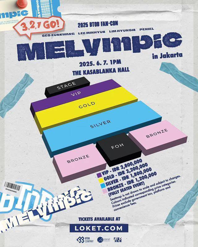 harga tiket fancon BTOB di Jakarta dan cara belinya (Instagram.com/friedrice.live)