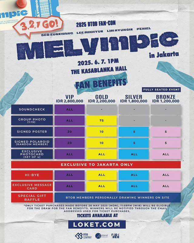 harga tiket fancon BTOB di Jakarta dan cara belinya (Instagram.com/friedrice.live)