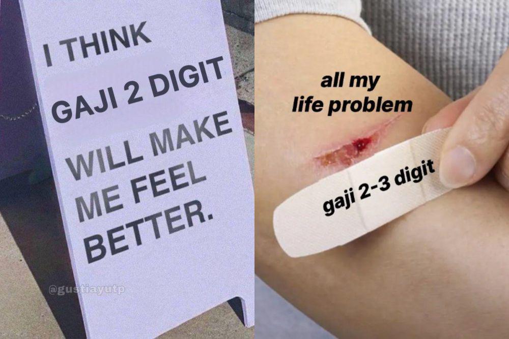 8 Meme Punya Gaji 2 Digit, Obat Segala Masalah Hidup?