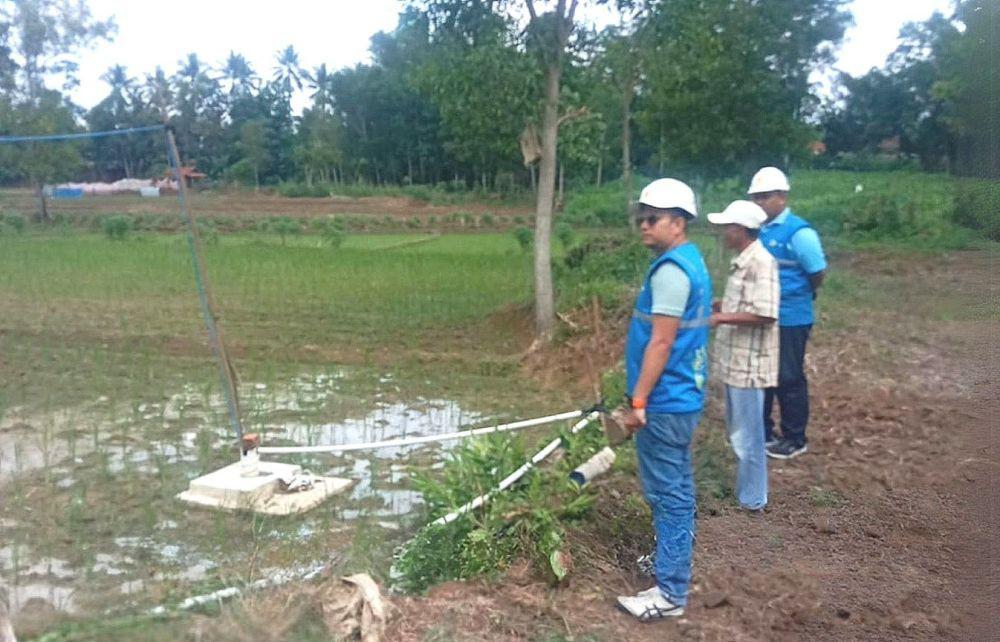 Petani di Desa Pejambon Nikmati SPLU Mengairi Sawah Tadah Hujan