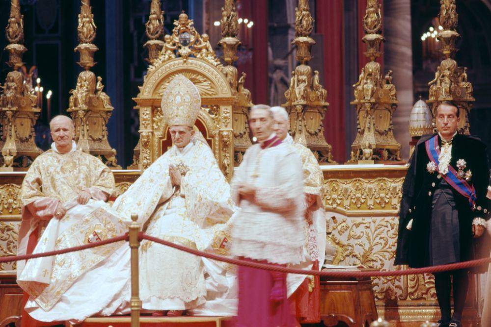 Paus Paulus VI selama Konsili Vatikan Kedua (commons.wikimedia.org/Lothar Wolleh)