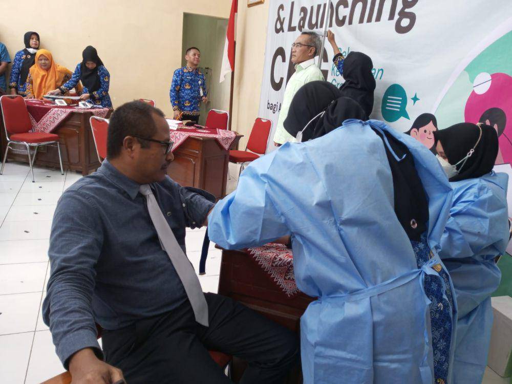 Sekda Bantul, Agus Budi Raharja mengikuti akselerasi CKG.(IDN Times/Daruwaskita)
