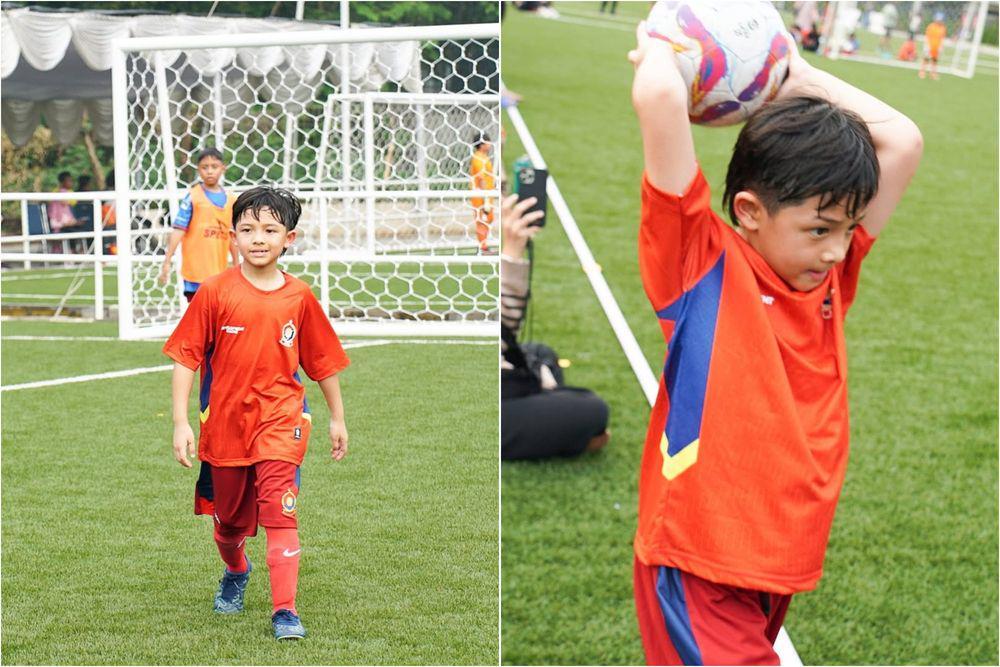 9 Potret Arsya Hermansyah Sparing Bola, Kecil-kecil Jagoan di Lapangan