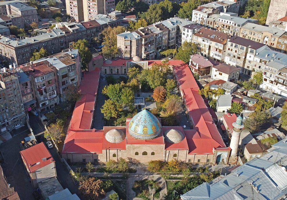 Masjid Biru Yerevan jika dilihat dari udara. (commons.wikimedia.org/Yerevantsi)