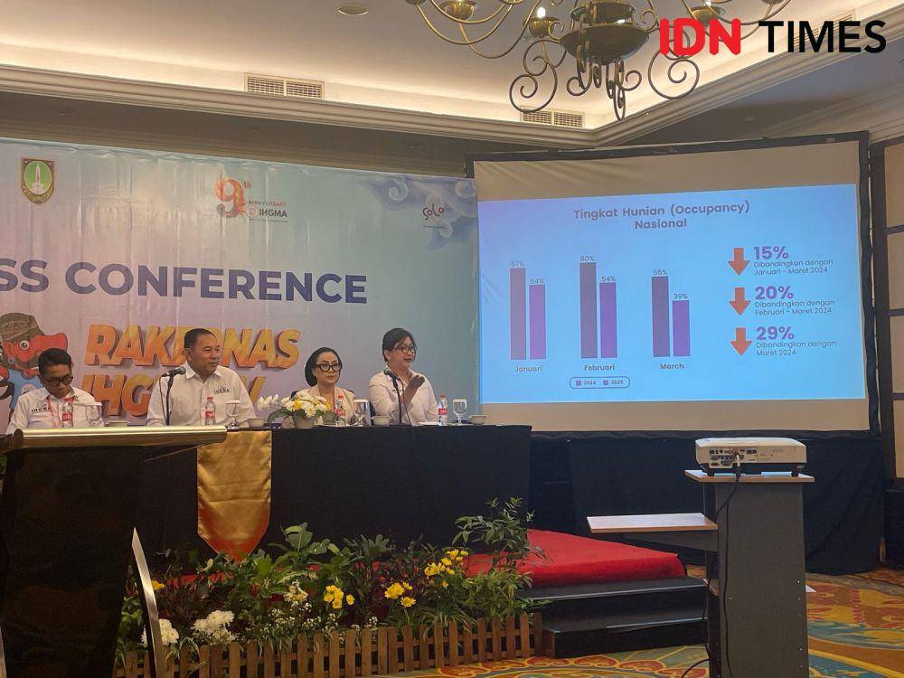 Jumpa pers Rapat Kerja Nasional (Rakernas) IV IHGMA yang berlangsung di The Sunan Hotel, Solo. (IDN Times/Larasati Rey)